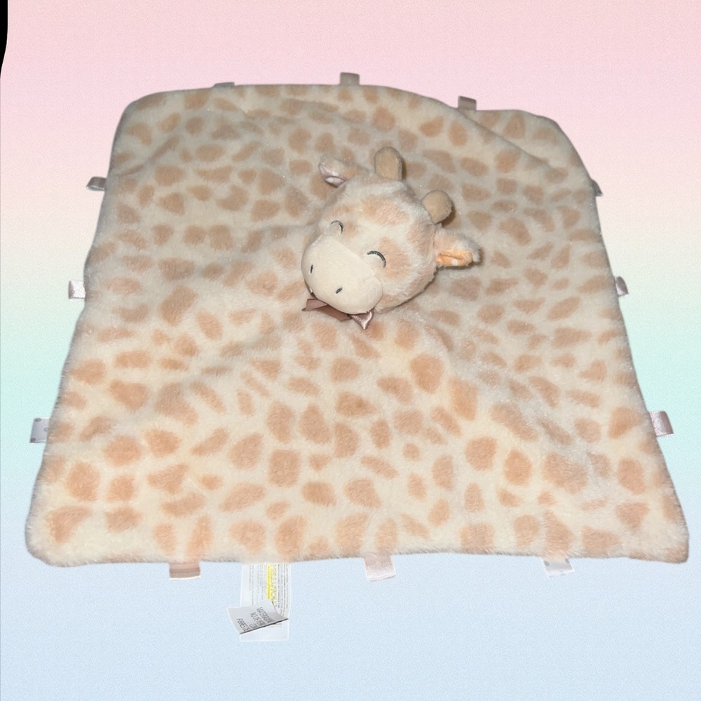 Kellytoy Giraffe Baby Lovey Security Blanket Rattle Plush Soft Stuffed Animal